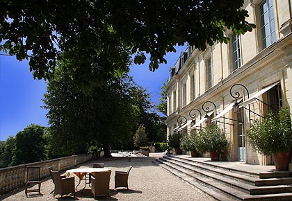 Terrasse du château à Vouvray